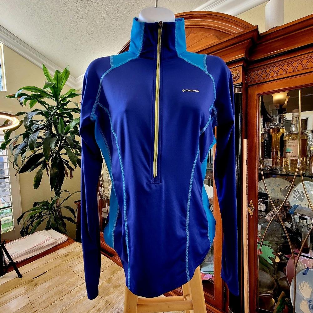 BNWOT Columbia Omni-Freeze Advanced Cooling Womens 1/2 Zip Technical Pullover